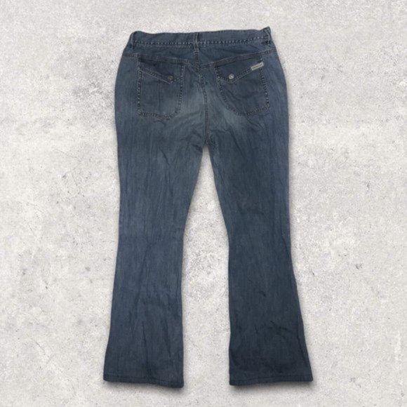 Calvin Klein Denim - Calvin Klein Jeans Rear Flap Pocket Women's Size 8 Boot Cut Light Denim Pants